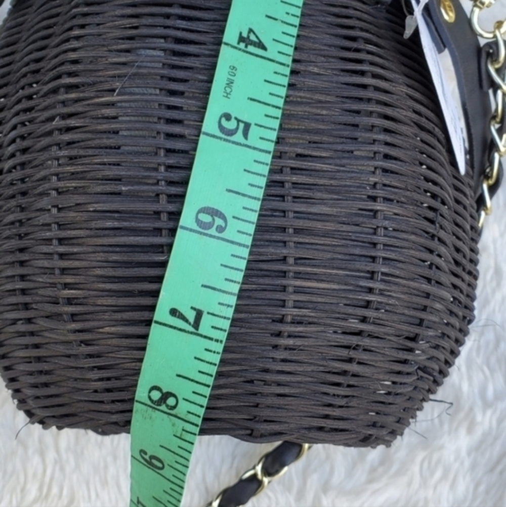 Free People Black wicker xbody bag NWT - Picture 12 of 15
